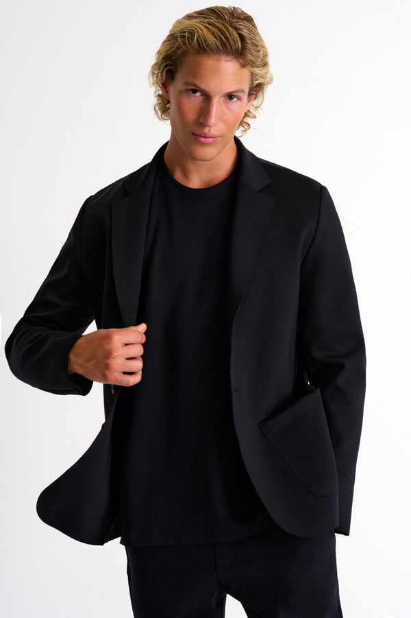 Shan City Structured 3D Jersey blazer
